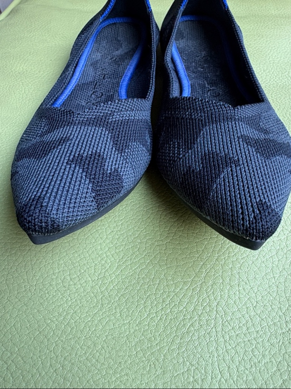 Rothy's The Point Camo Flats Gray and Black 5 NWOT - Picture 2 of 5